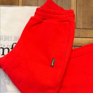 Comfrt Women's Red Straight Leg Sweatpants